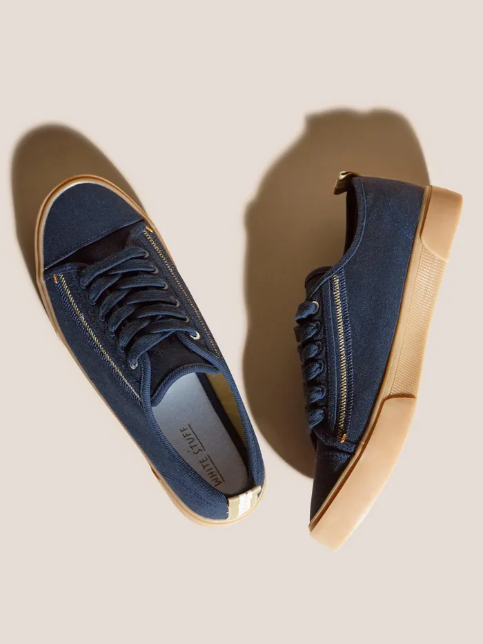 Men White Stuff Footwear Canvas Lace Up Plimsolls Men White Stuff Footwear Canvas Lace Up Plimsolls