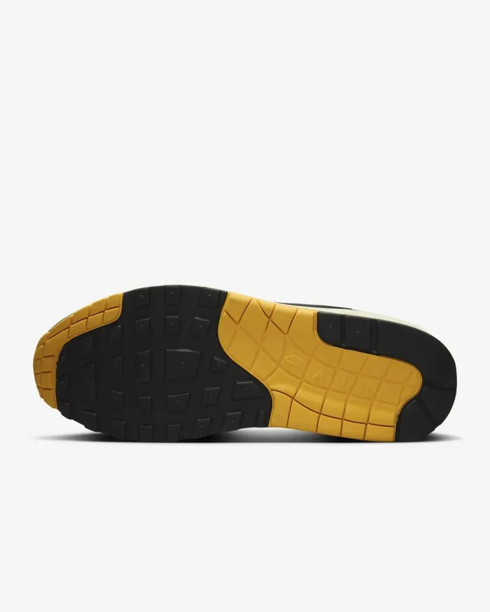 MenWomen Nike Lifestyle Air Max 1 Saillight Boneuniversity Goldblack