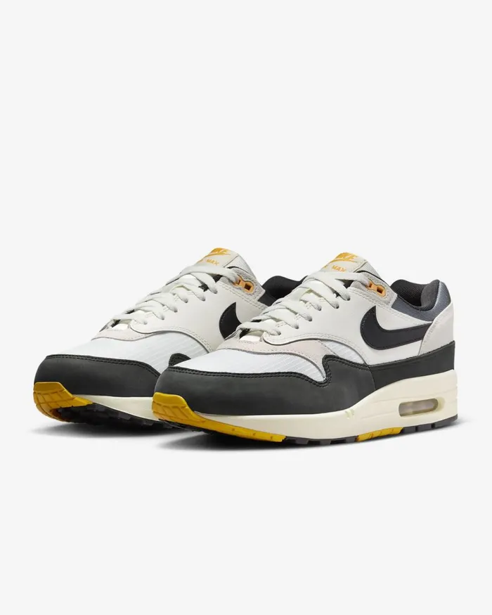 MenWomen Nike Lifestyle Air Max 1 Saillight Boneuniversity Goldblack