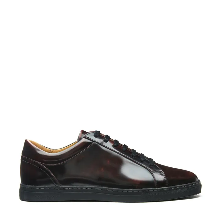 MenWomen Solovair Sneakers Burgundy Ruboff Sneaker 070
