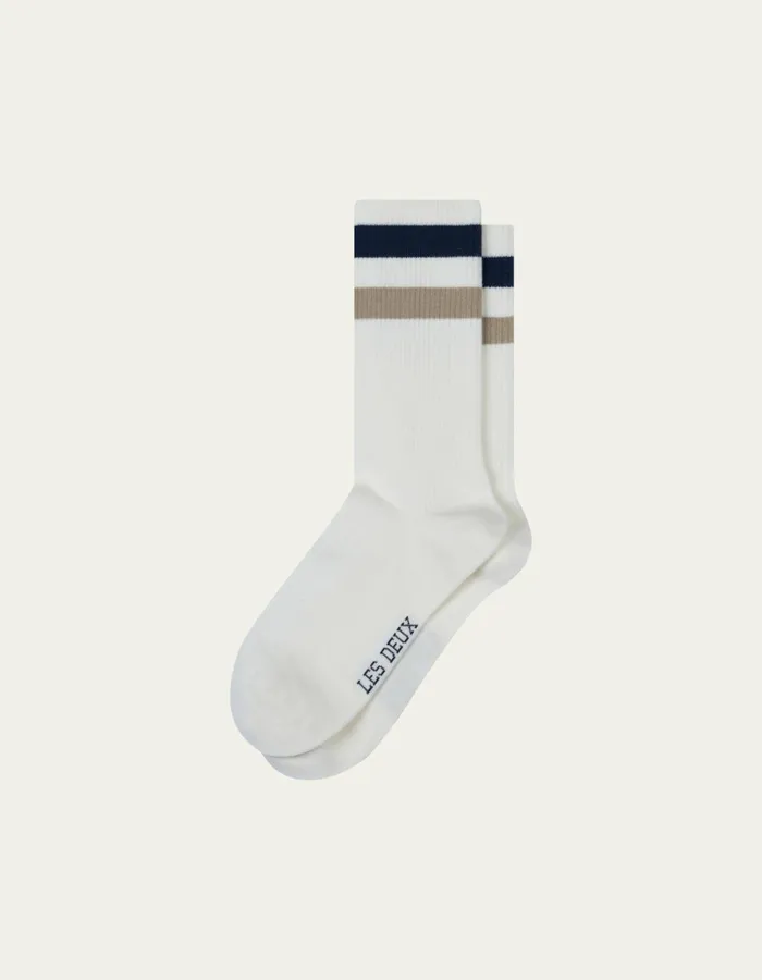 Men Woods Rib Stripe Socks 8211 2Pack 8211 Off WhiteMidnight Blue Les Deux Underwear Men Woods Rib Stripe Socks 8211 2Pack 8211 Off WhiteMidnight Blue Les Deux Underwear