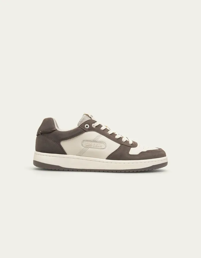 Men Wright Basketball Sneaker 8211 WhiteWalut Les Deux Shoes