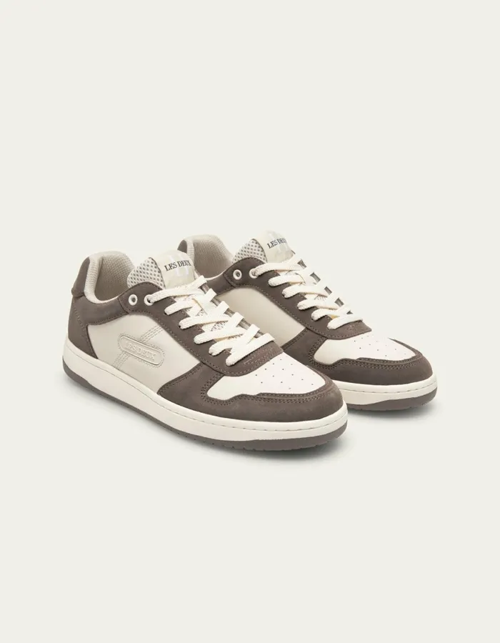 Men Wright Basketball Sneaker 8211 WhiteWalut Les Deux Shoes