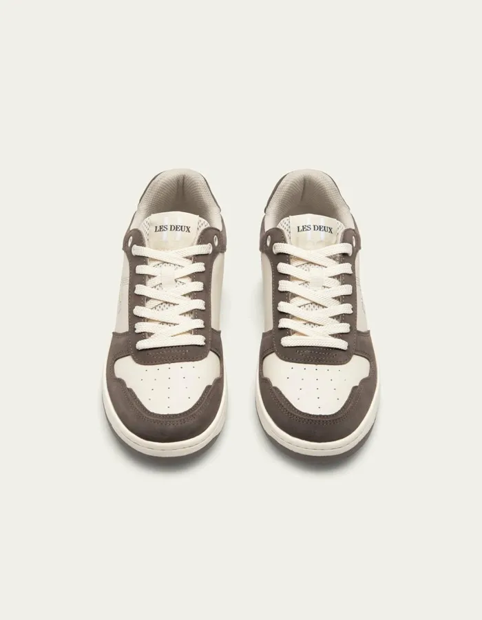 Men Wright Basketball Sneaker 8211 WhiteWalut Les Deux Shoes