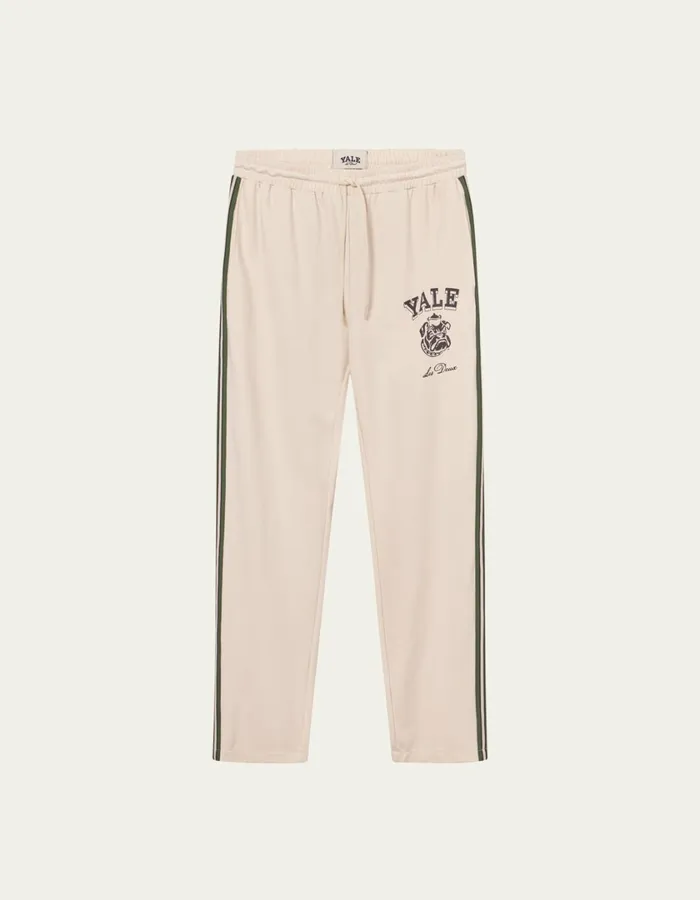 Men Yale Bulldog Track Pants 8211 IvoryDuffel Bag Green Les Deux Pants