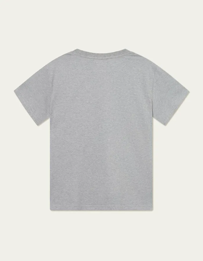 Men Yale Logo TShirt 8211 Light Grey Melange Les Deux Tshirts