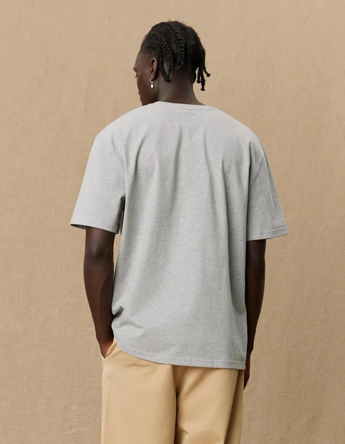 Men Yale Logo TShirt 8211 Light Grey Melange Les Deux Tshirts