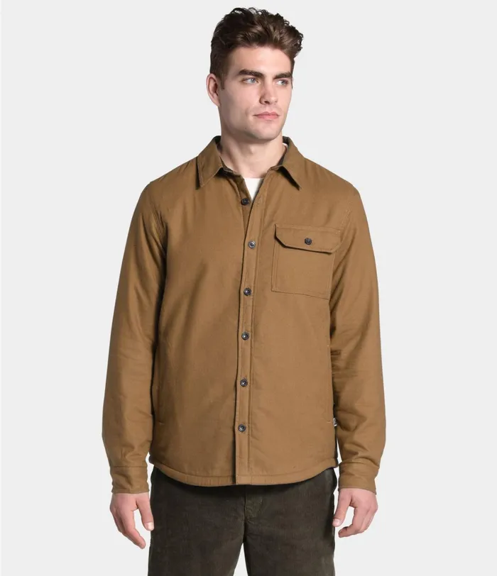 Mens Campshire Shirt Utility Brown The North Face Fleece