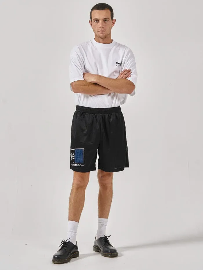 Mens Damage Control Mesh Short Black Thrills Shorts