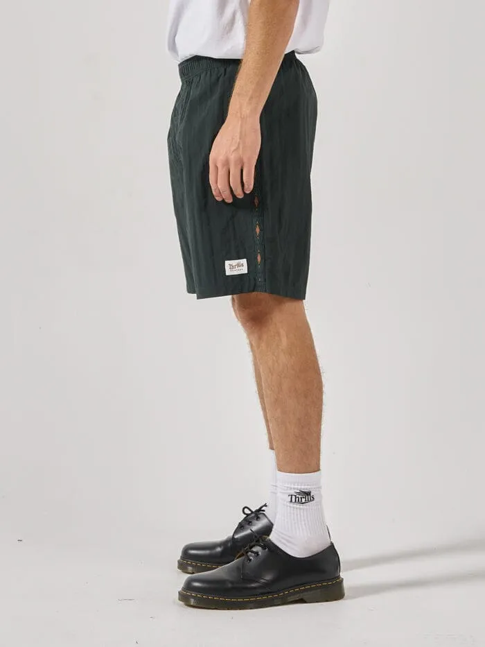 Mens Existencial Baggie Volley Jasper Green Thrills Shorts