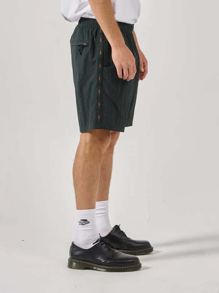 Mens Existencial Baggie Volley Jasper Green Thrills Shorts