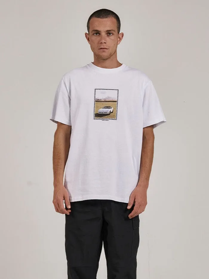 Mens Field Of Speed Merch Fit Tee White Thrills Tees and Tank Tops