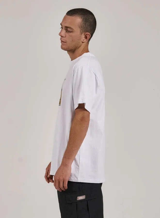 Mens Field Of Speed Merch Fit Tee White Thrills Tees and Tank Tops