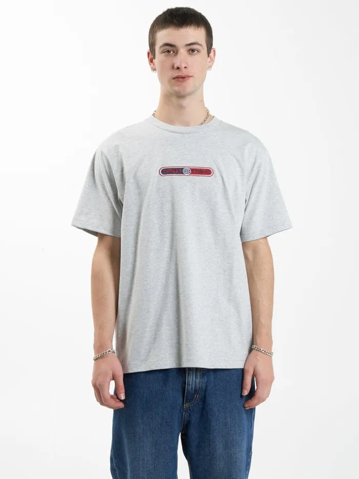 Mens Global Double Nation Merch Fit Tee Snow Marle Thrills Tees and Tank Tops