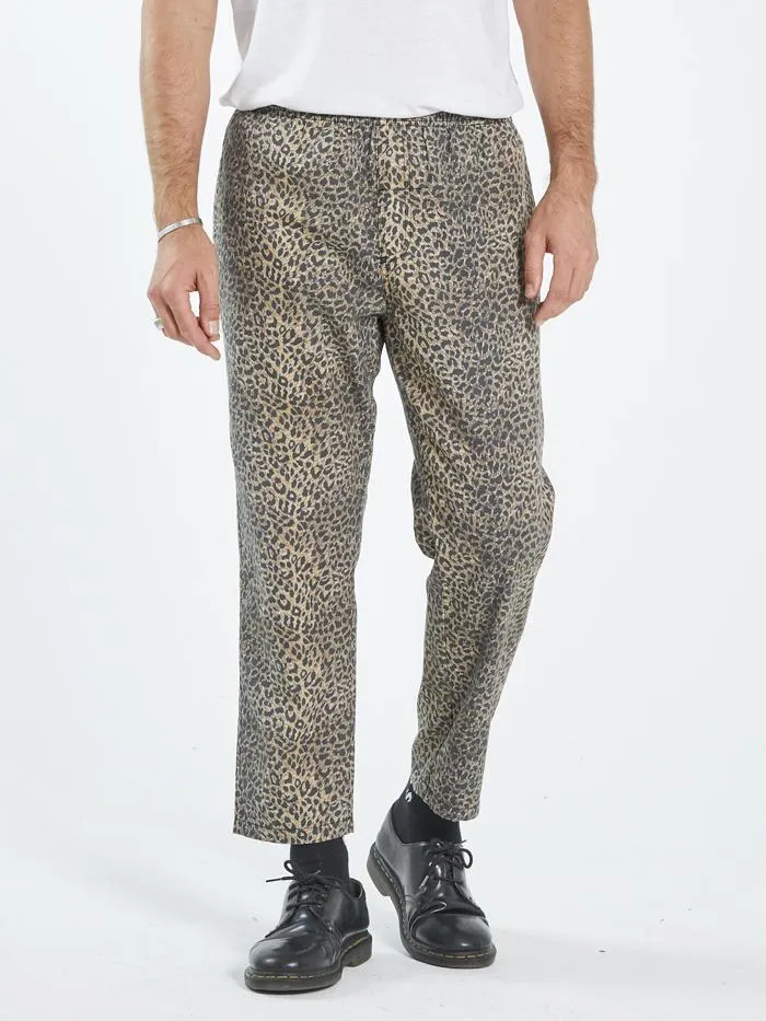 Mens Growler Chopped Elastic Surf Pant Black Thrills Pants