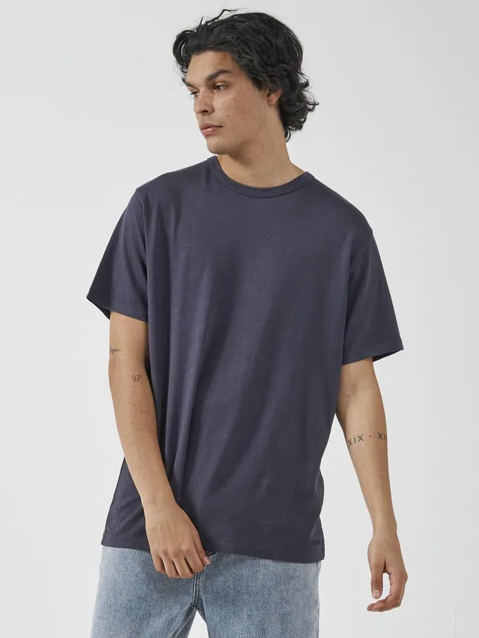 Mens Hemp Embro Merch Fit Tee Marine Blue Thrills Tees and Tank Tops