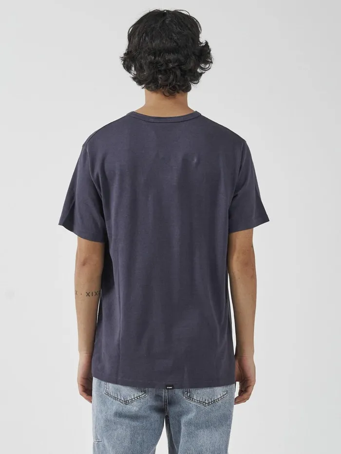 Mens Hemp Embro Merch Fit Tee Marine Blue Thrills Tees and Tank Tops