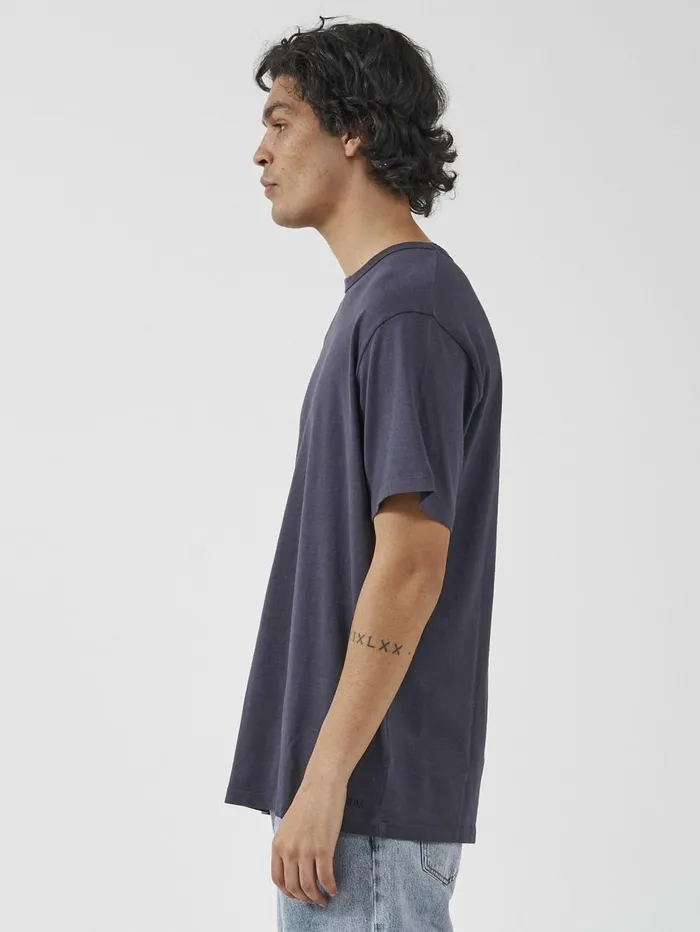Mens Hemp Embro Merch Fit Tee Marine Blue Thrills Tees and Tank Tops