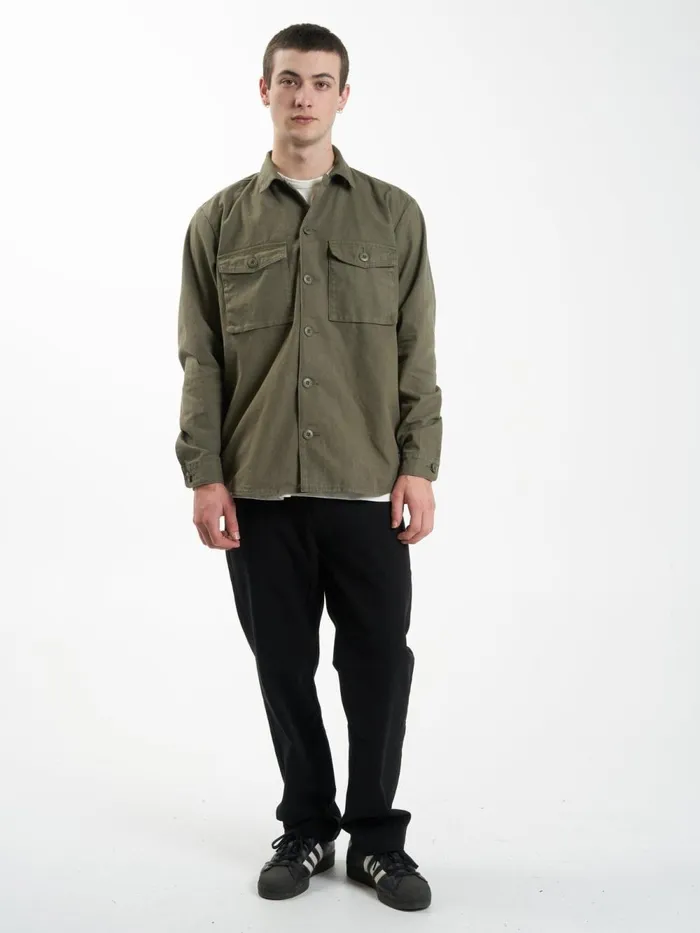 Mens Issued Overshirt Mild Army Thrills Shirts