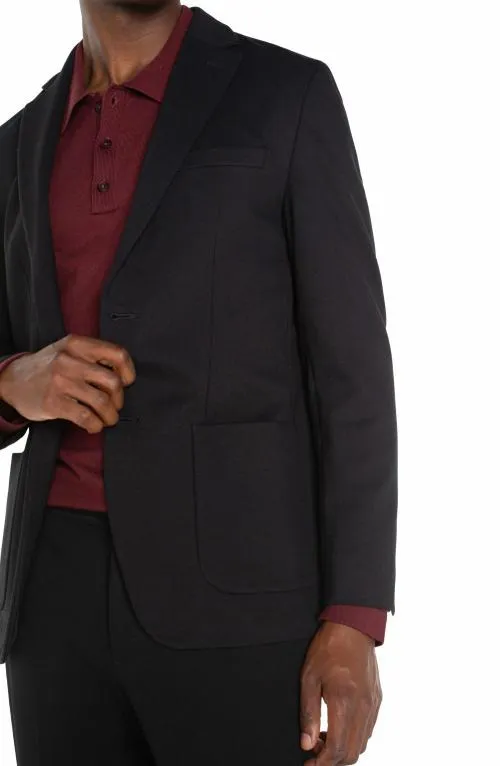 Mens Jackets and Blazers Liverpool Los Angeles Double Vent Blazer Black