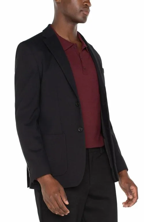 Mens Jackets and Blazers Liverpool Los Angeles Double Vent Blazer Black