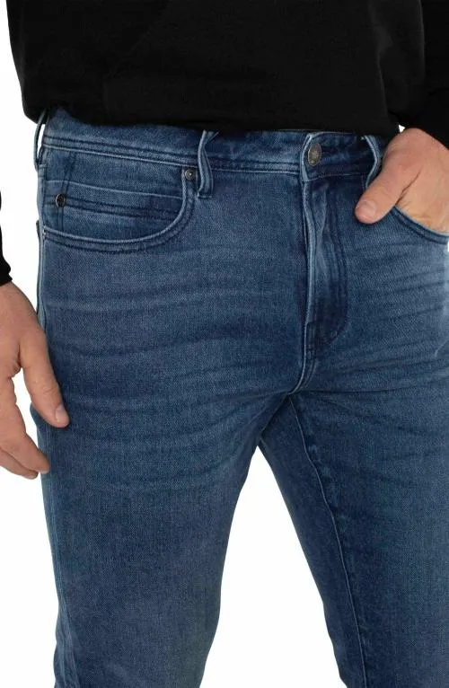 Mens Jeans Liverpool Los Angeles Kingston Modern Slim Straight Monte Nido
