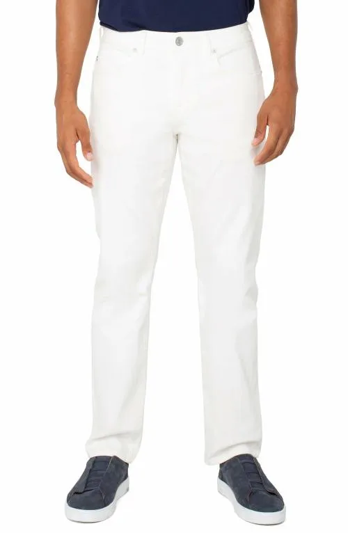 Mens Jeans Liverpool Los Angeles Kingston Modern Straight Egret