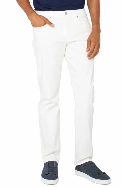 Mens Jeans Liverpool Los Angeles Kingston Modern Straight Egret