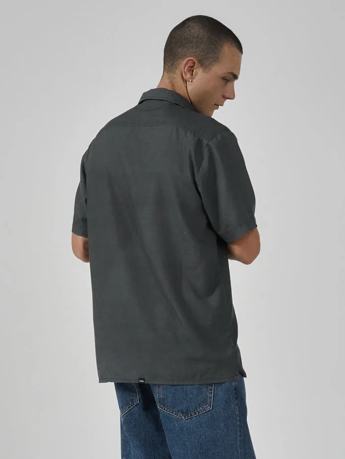 Mens Love Me Not Bowling Shirt Deep Forest Thrills Shirts