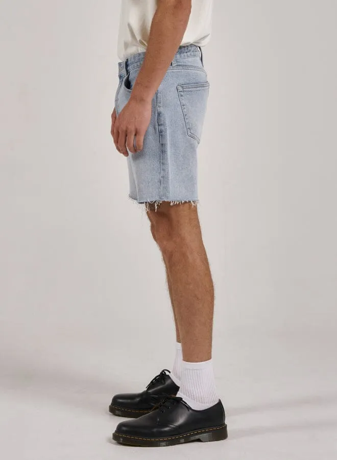 Mens Mandude Denim Short Ash Blue Thrills Denim Shorts