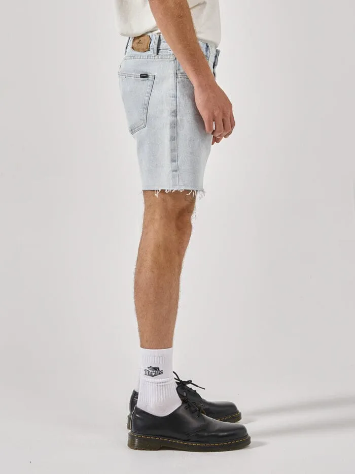 Mens Mandude Denim Short Faded Dust Blue Thrills Denim Shorts