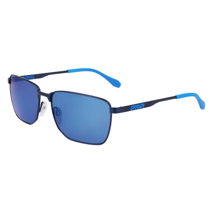 Mens Metal Square Sunglasses Navy Spyder Eyewear