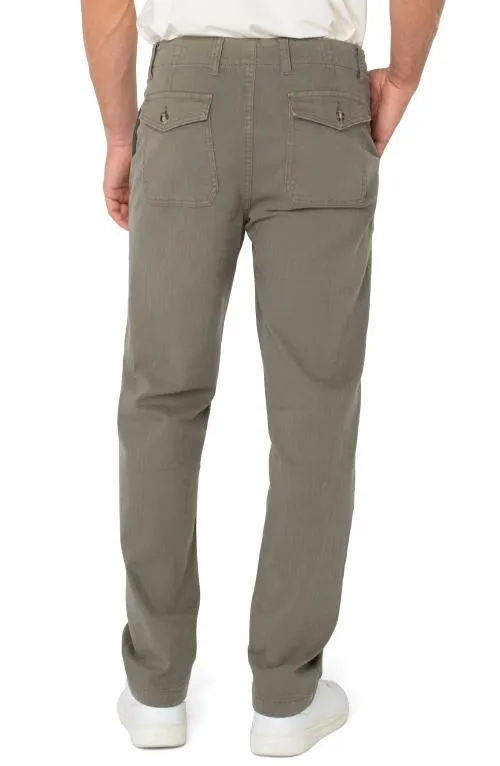 Mens Pants Liverpool Los Angeles Utility Pant Pewter Green
