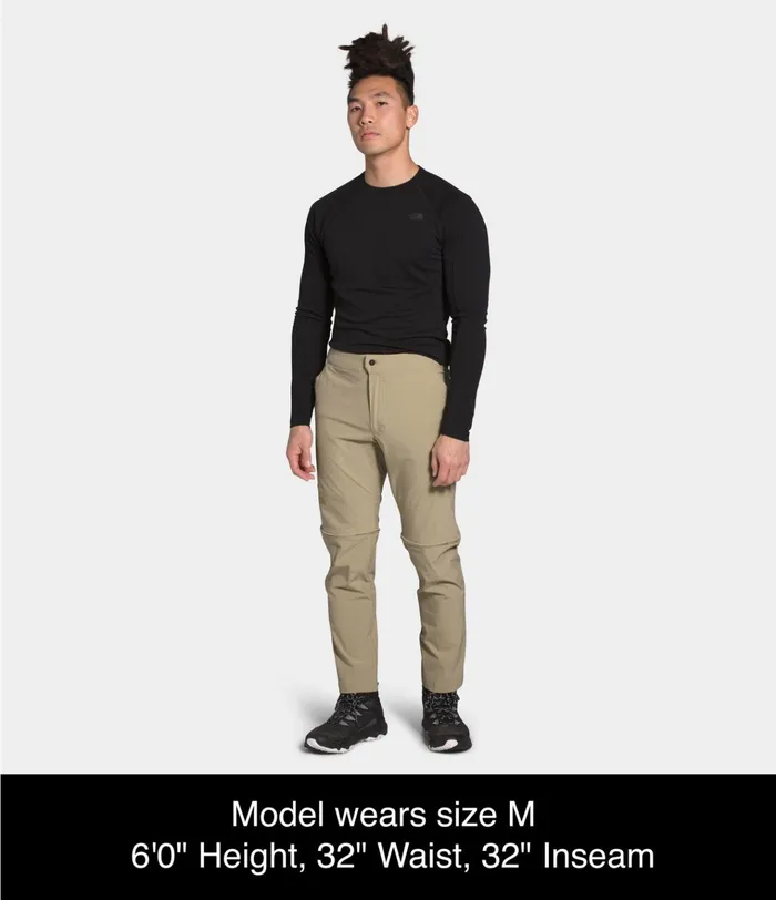 Mens Paramount Active Convertible Pants Twill Beige The North Face Pants