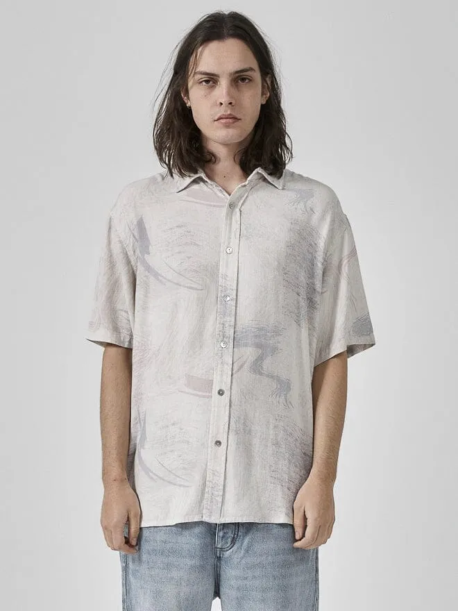 Mens Plasma Dream Short Sleeve Shirt White Thrills Shirts