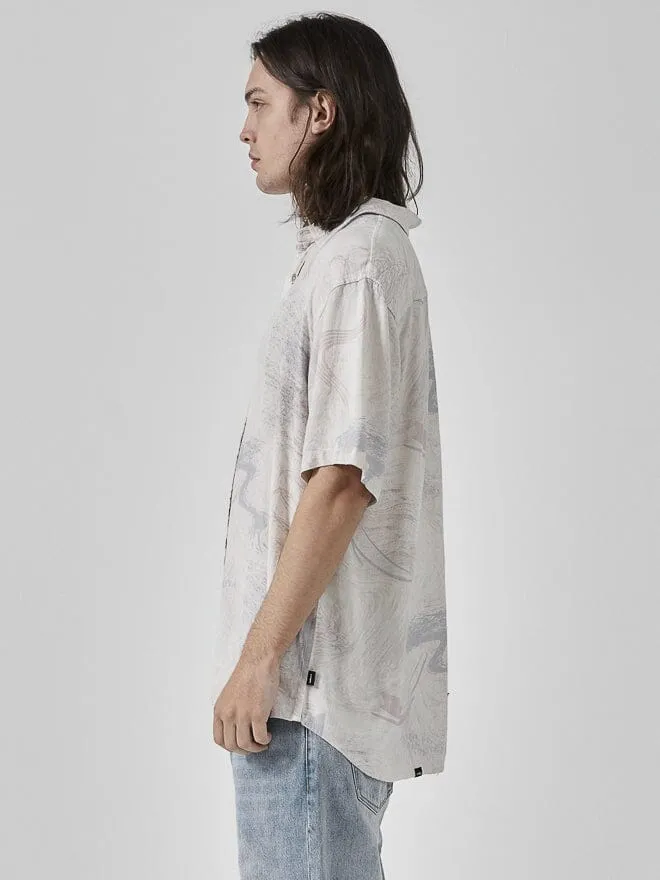 Mens Plasma Dream Short Sleeve Shirt White Thrills Shirts