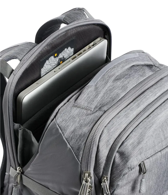 Mens Router Transit Backpack Tnf Medium Grey Heatherzinc Grey The North Face Backpacks