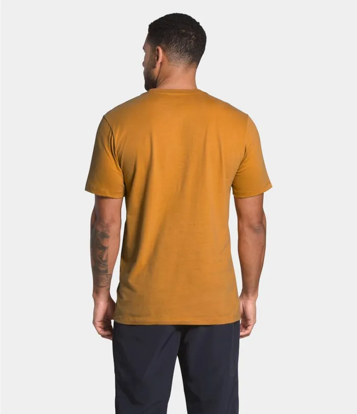 Mens Short Sleeve Half Dome Tee Citrine Yellowtnf Black The North Face TShirts