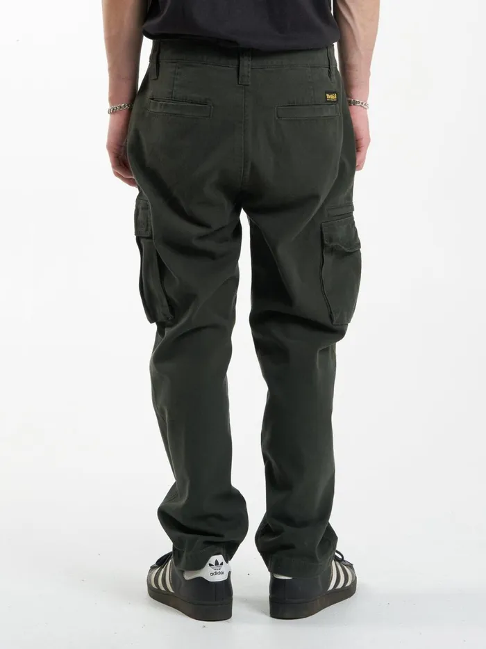 Mens Slacker Union Cargo Pant Oil Green Thrills Pants