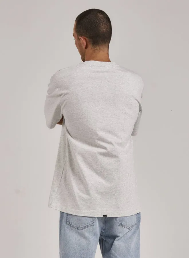 Mens Sneak Attack Oversize Fit Tee White Marle Thrills Tees and Tank Tops