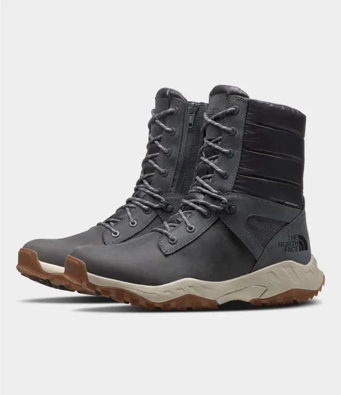 Mens ThermoBall Boot ZipUp Asphalt Greyvintage White The North Face Boots