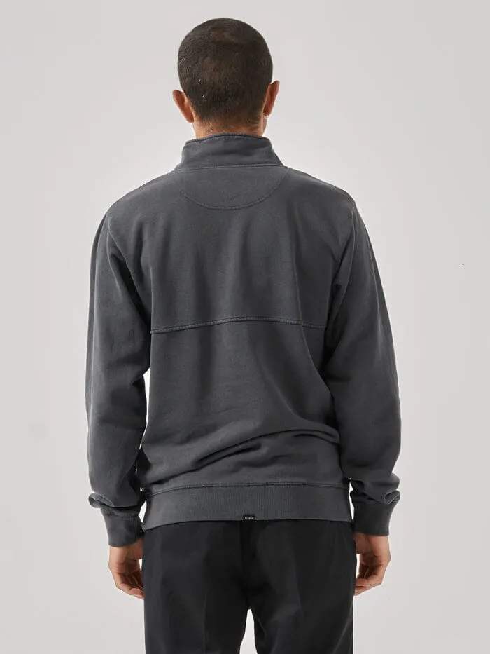 Mens Two Minds Quarter Zip Fleece Dark Charcoal Thrills Sweaters and Fleece
