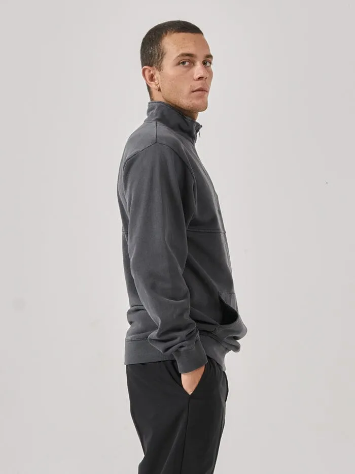 Mens Two Minds Quarter Zip Fleece Dark Charcoal Thrills Sweaters and Fleece