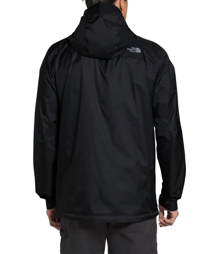 Mens Venture 2 Jacket 8211 Tall Tnf Blacktnf Blackmid Grey The North Face Rainwear