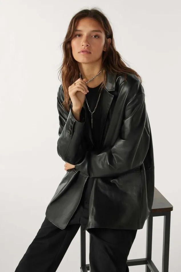MeyaStraight Cut Jacket Clothing Baandsh Jackets and Coats