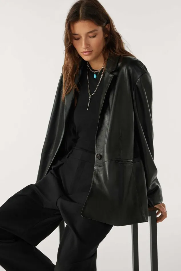 MeyaStraight Cut Jacket Clothing Baandsh Jackets and Coats