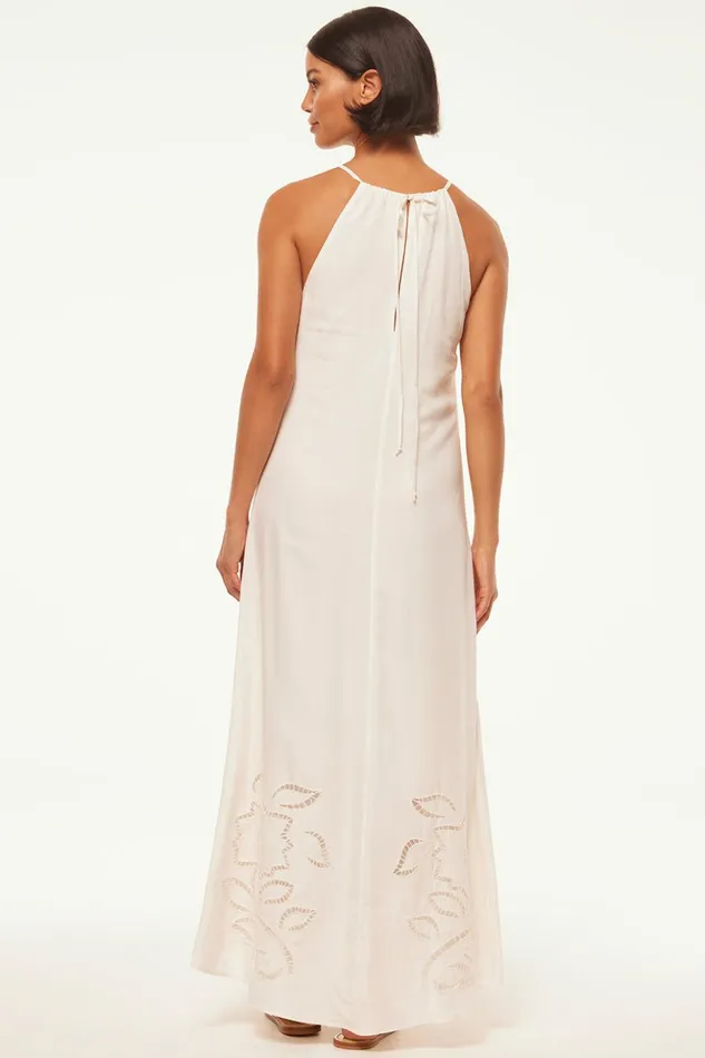 MISA Los Angeles ALEJANDRA DRESS Canary Eyelet Women Dresses