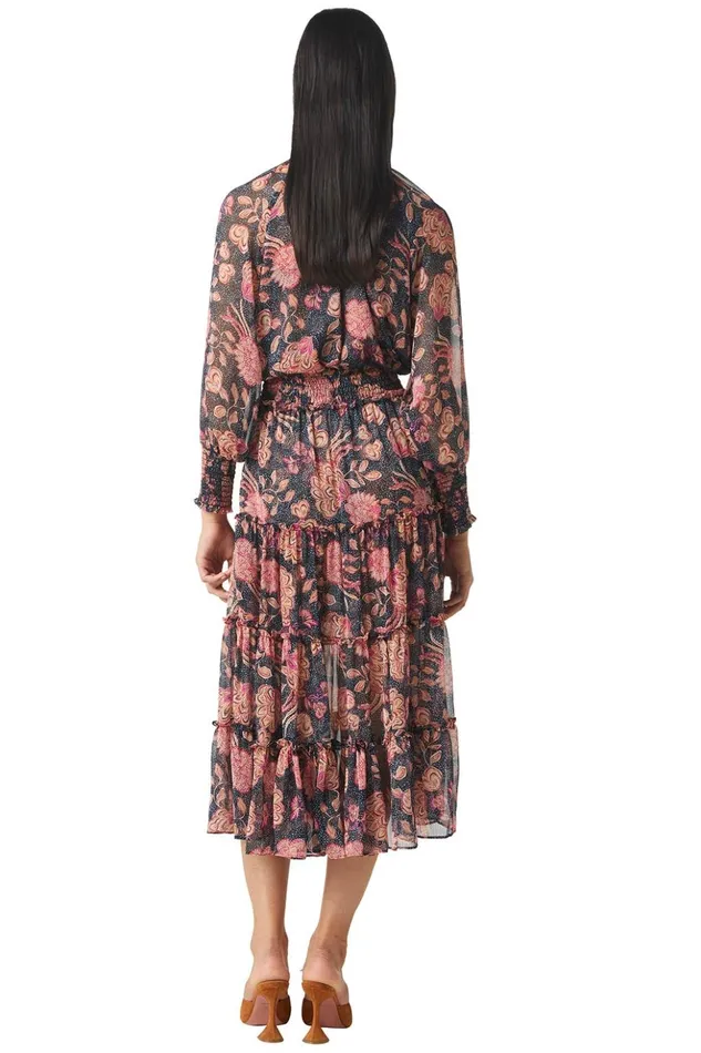 MISA Los Angeles ALEXIS TOP Flora Dot Women Tops