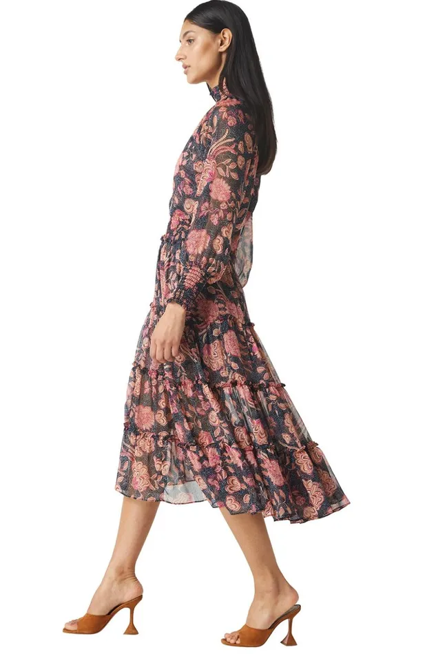 MISA Los Angeles ALEXIS TOP Flora Dot Women Tops