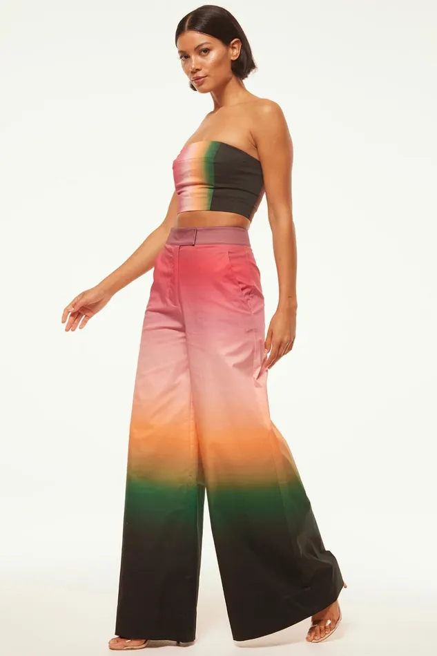 MISA Los Angeles CANDY BANDEAU Parchment Women Tops